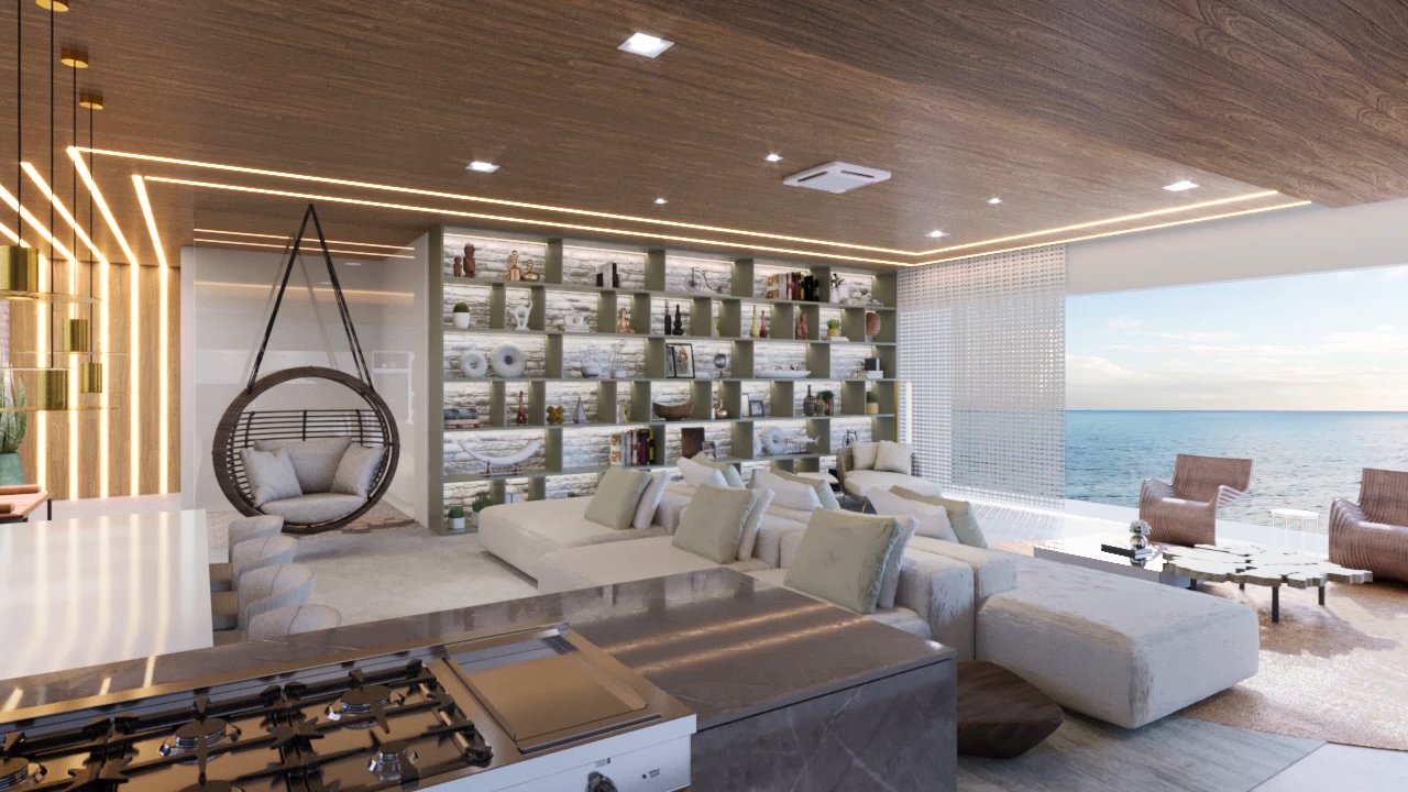 Rafaela Custódio faz uma integração de ambientes em seu espaço na Casas Conceito Virtual Experience