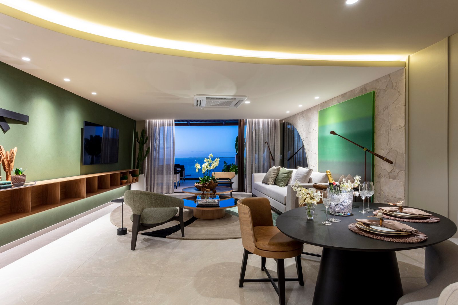 Cantoá: Flavio Moura celebra essência brasileira em apartamento na mostra Conceito Hotéis