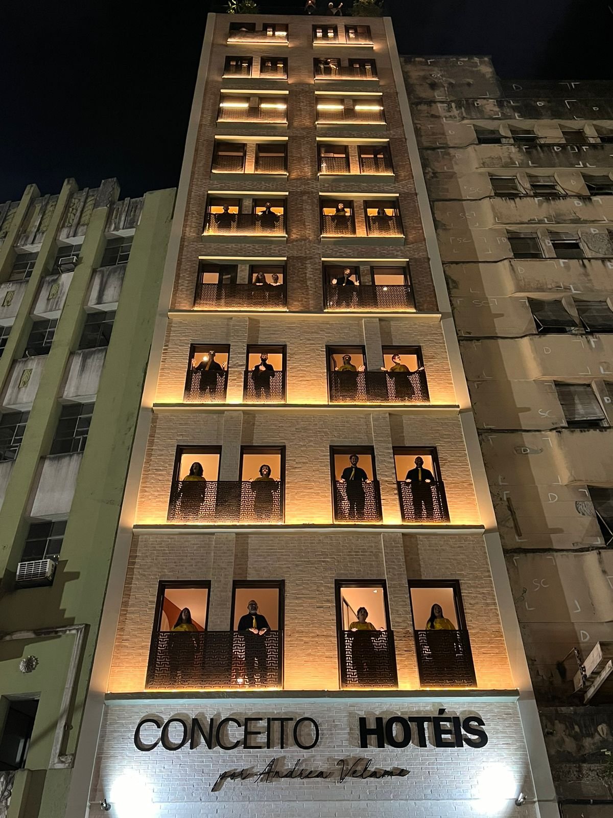 Conceito Hotéis realiza ação de Natal no Centro Histórico