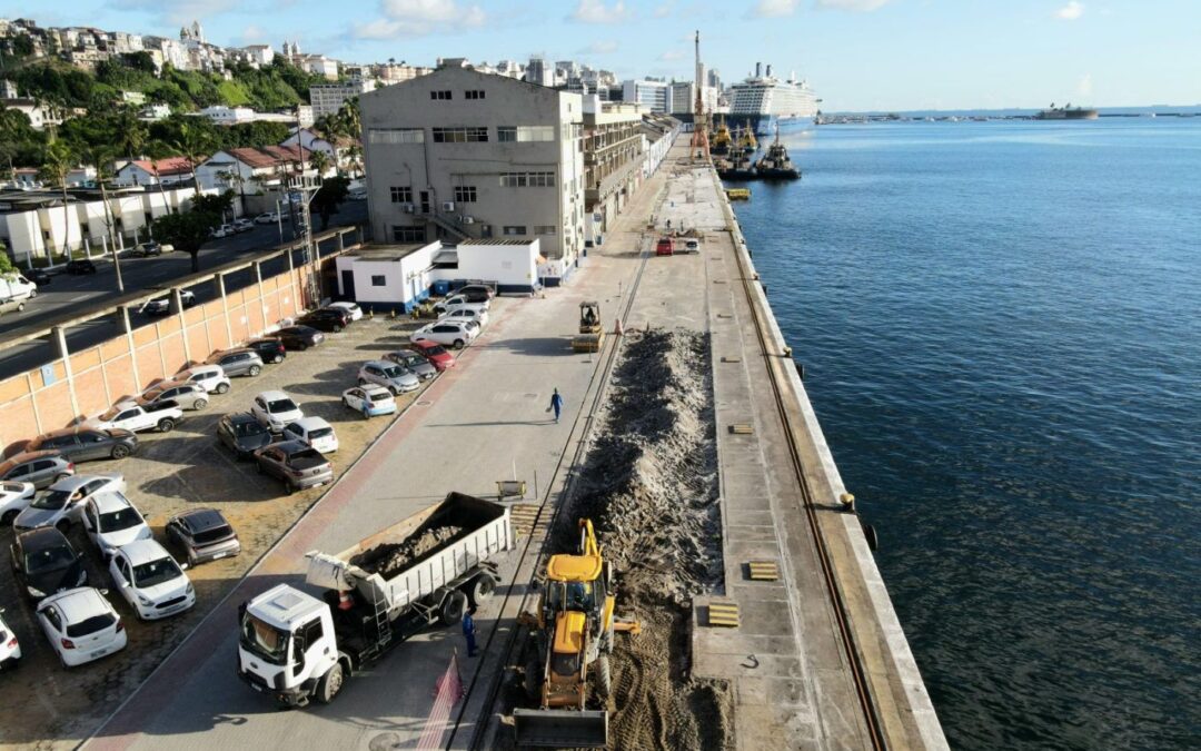 Cais do Porto de Salvador passa por requalificação sustentável estimada em mais de R$ 13 milhões