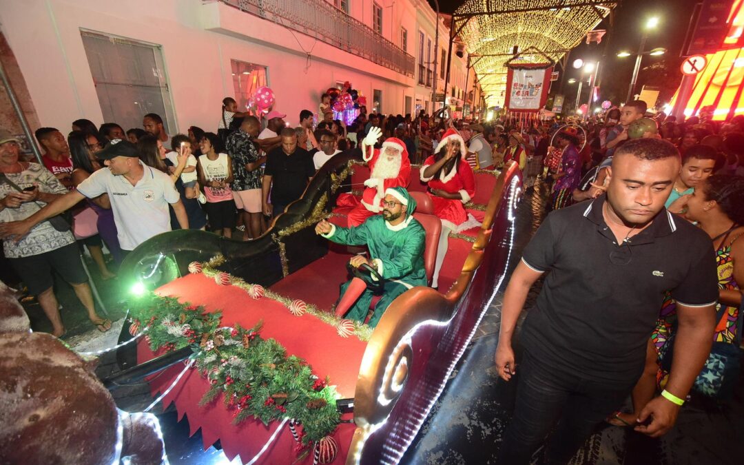 Centro Histórico de Salvador tem programação especial de Natal com túnel cenográfico, atrações musicais e desfiles 