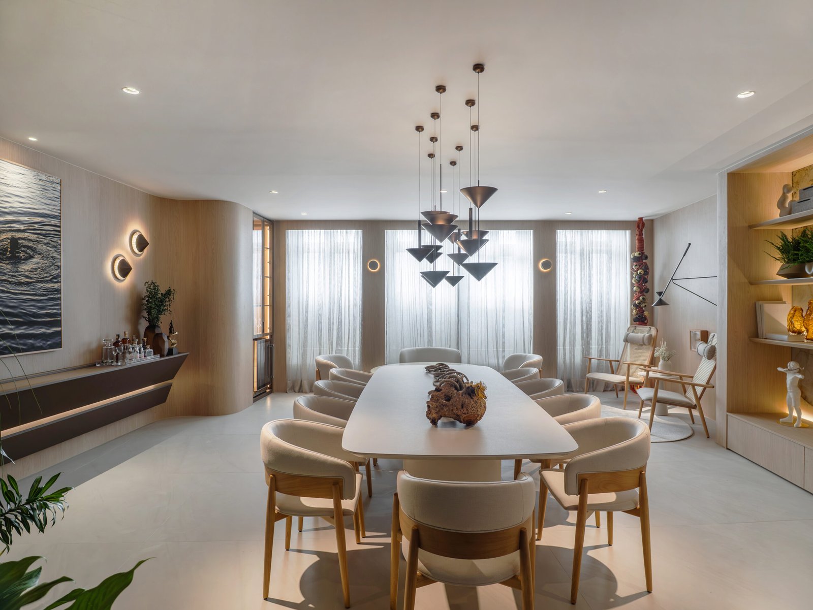 Studio Melo Barreto celebra o poder dos encontros e do afeto em ambiente na Casas Conceito