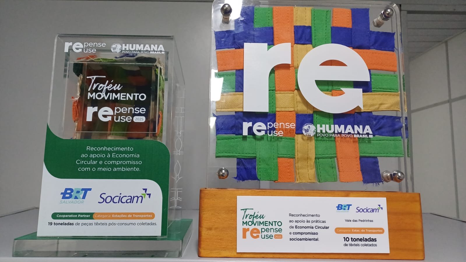 BRT Salvador é reconhecido por iniciativa sustentável com arrecadação de quase 20 toneladas de roupas